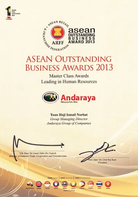 ASEAN Outstanding Business Awards 2013